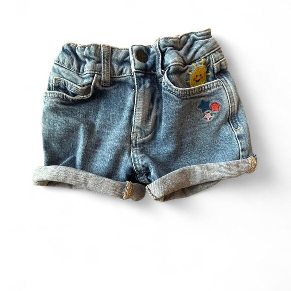Mini Boden Rainbow Denim Shorts – Size 3Y - Picture 1 of 6